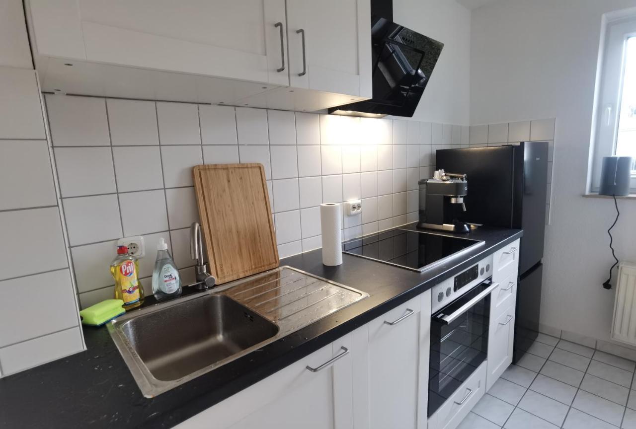 Apartamento Arbeitsplatz, Balkon, Tiefgarage Naehe Neue Messe Leipzig Exterior foto