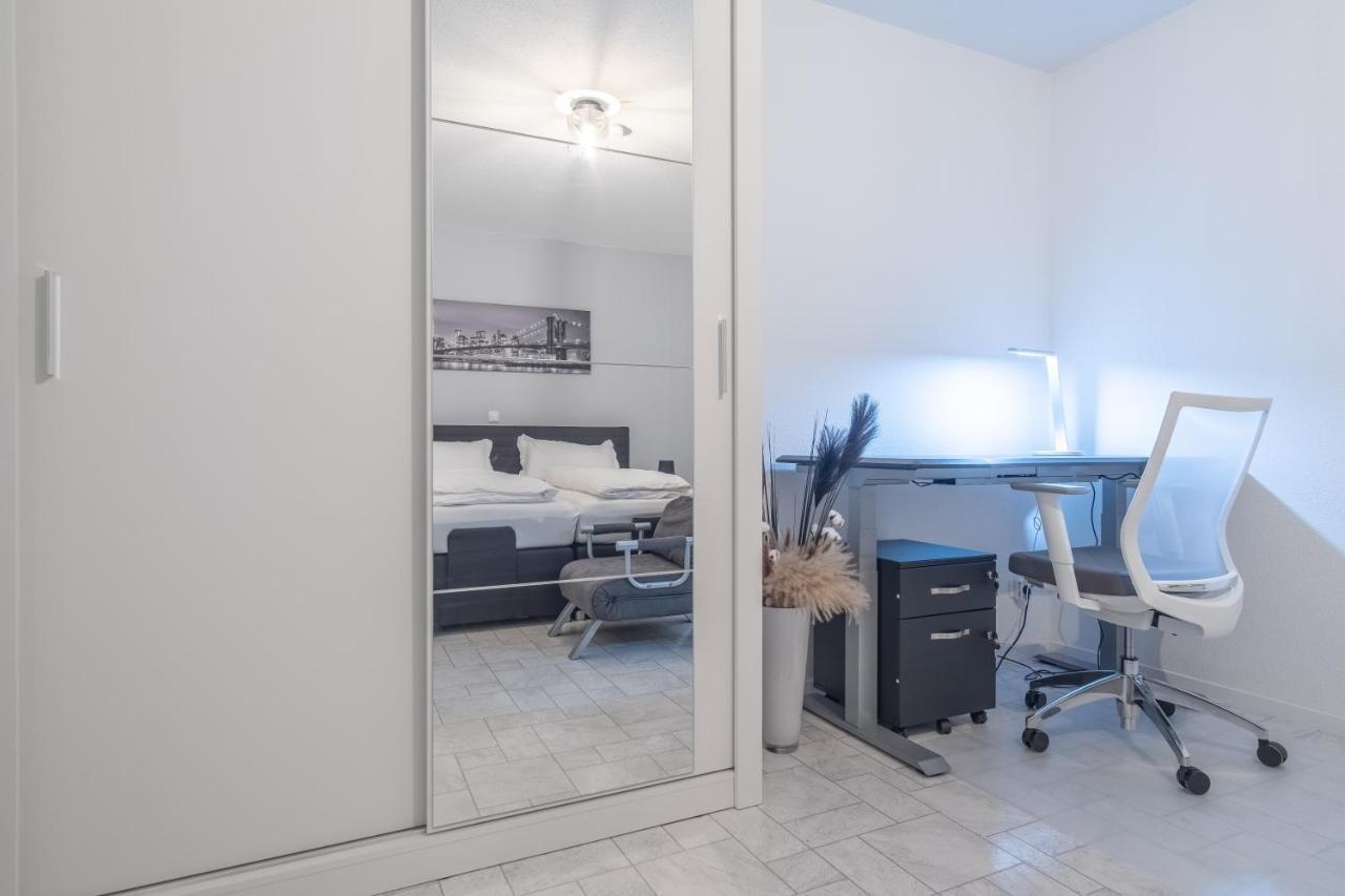 Apartamento Arbeitsplatz, Balkon, Tiefgarage Naehe Neue Messe Leipzig Exterior foto